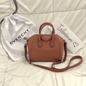 NWT RARE Authentic Givenchy Antigona mini cognac